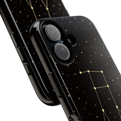Gemini Zodiac Constellation Phone Case – Luxe Gold Celestial Cover