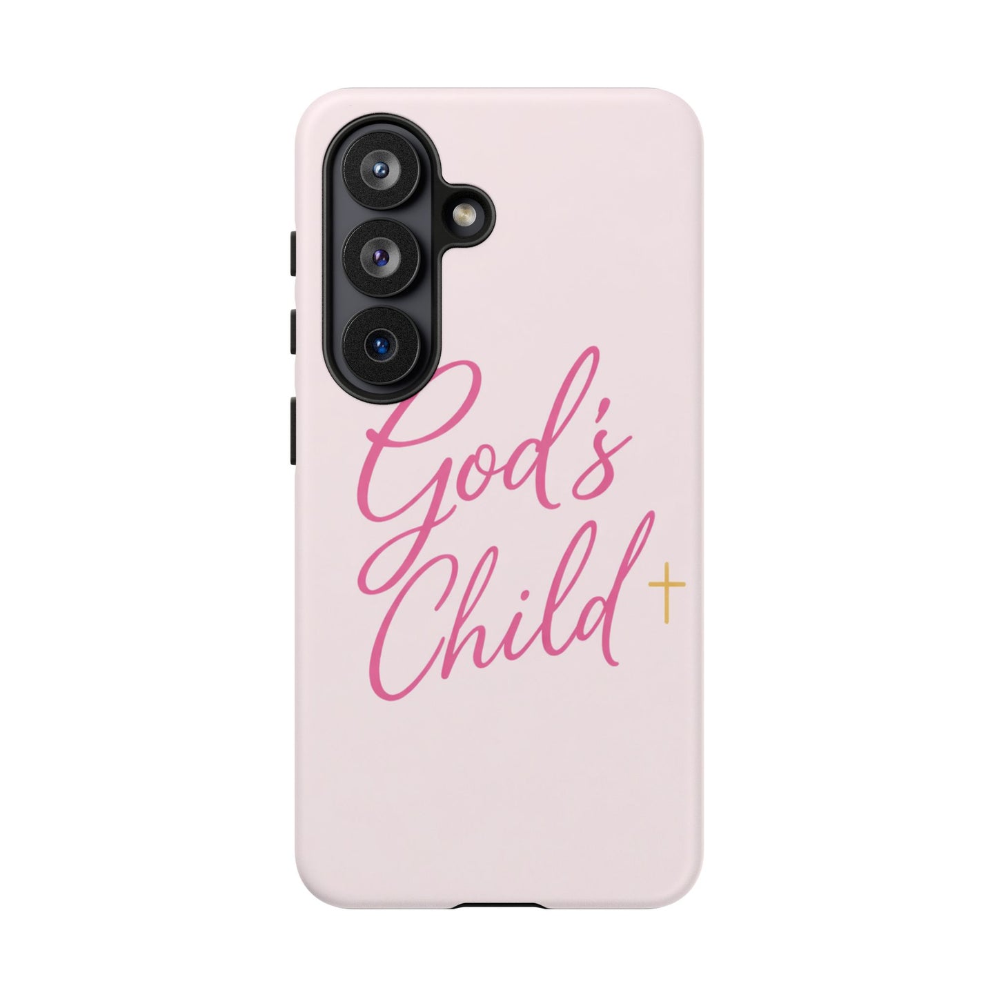 Gods Child Phone Case Christian Pink Aesthetic Tough iPhone Case
