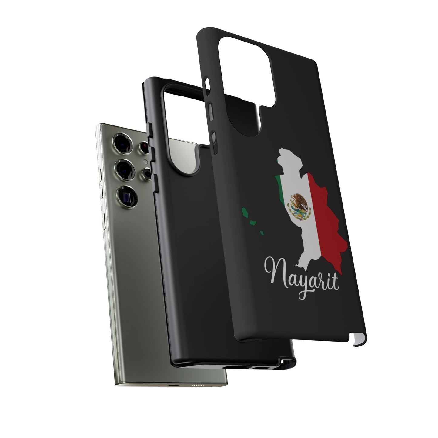 Nayarit Mexico Flag Map Phone Case | Mexican American Pride Tough Case for iPhone & Samsung