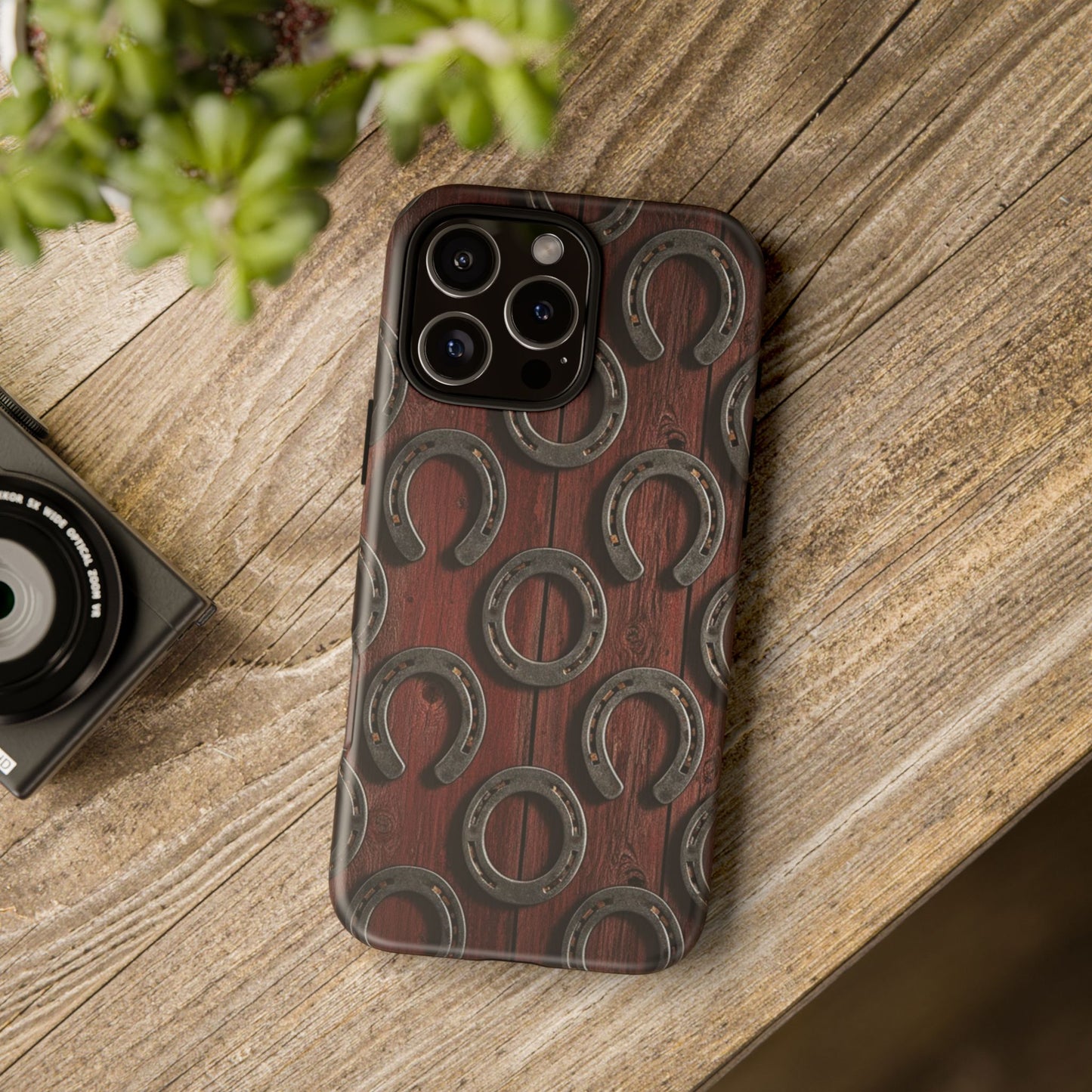 Rustic Horseshoe Western Phone Case – Cowboy Country Ranch Tough Case