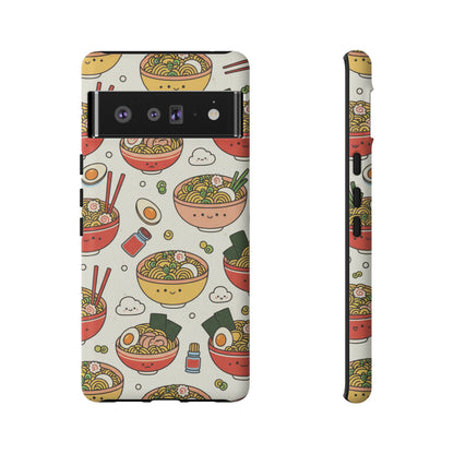 Kawaii Ramen Phone Case – Cute Japanese Food Pattern | Noodle Bowl Aesthetic Case