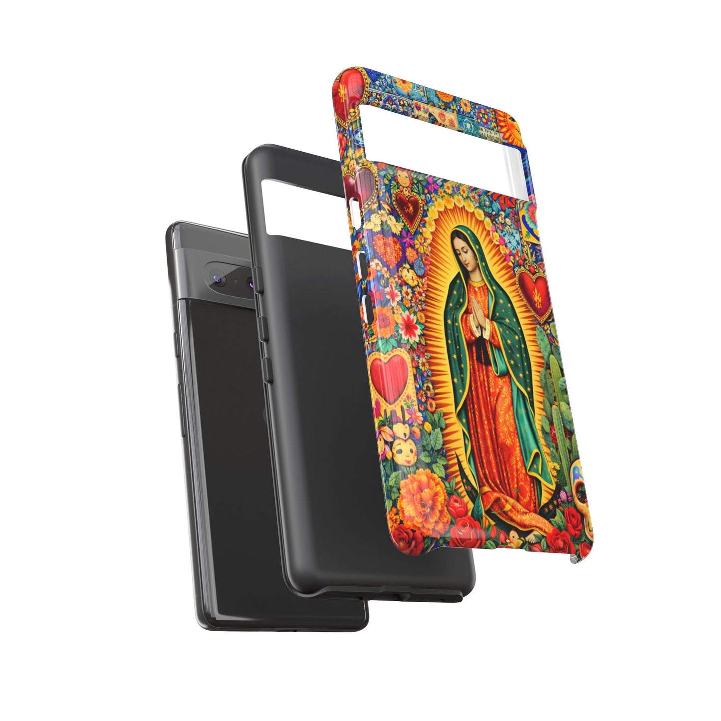 Virgin Mary Guadalupe Phone Case Mexican Folk Art Tough Cover iPhone Samsung
