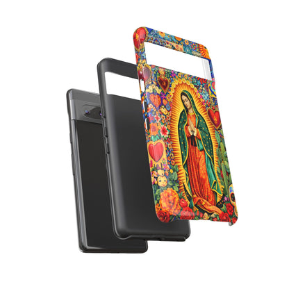 Virgin Mary Guadalupe Phone Case Mexican Folk Art Tough Cover iPhone Samsung