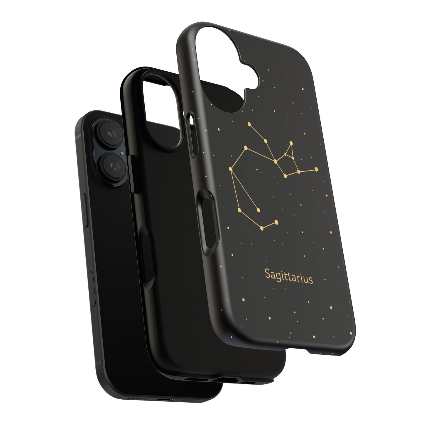 Sagittarius Zodiac Constellation Phone Case – Luxe Gold Celestial Cover