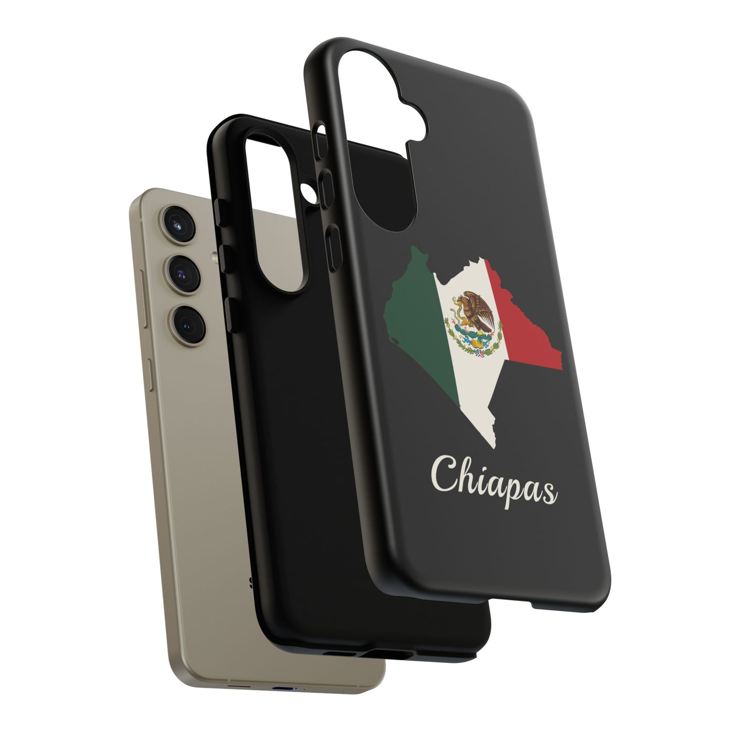 Chiapas Mexico Flag Map Phone Case | Mexican American Pride Tough Case for iPhone & Samsung