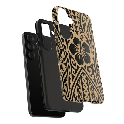 Polynesian Tribal Hawaiin Hibiscus Phone Case for iPhone Samsung Galaxy