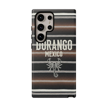 Durango Mexico Phone Case | Serape Scorpion Western Design | Mexican Heritage Tough Case for iPhone & Samsung