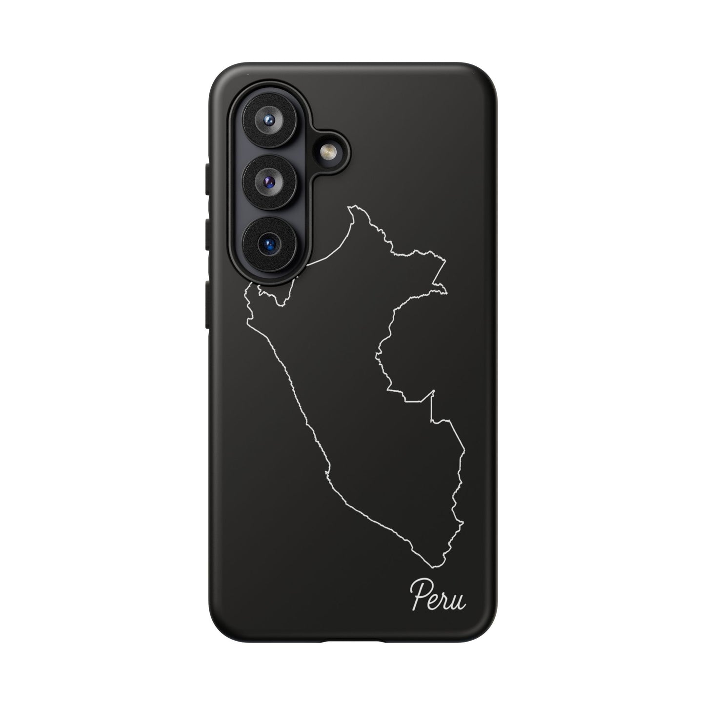 Peru Outline Phone Case – Minimal Country Map Tough Case (iPhone, Samsung, Pixel)