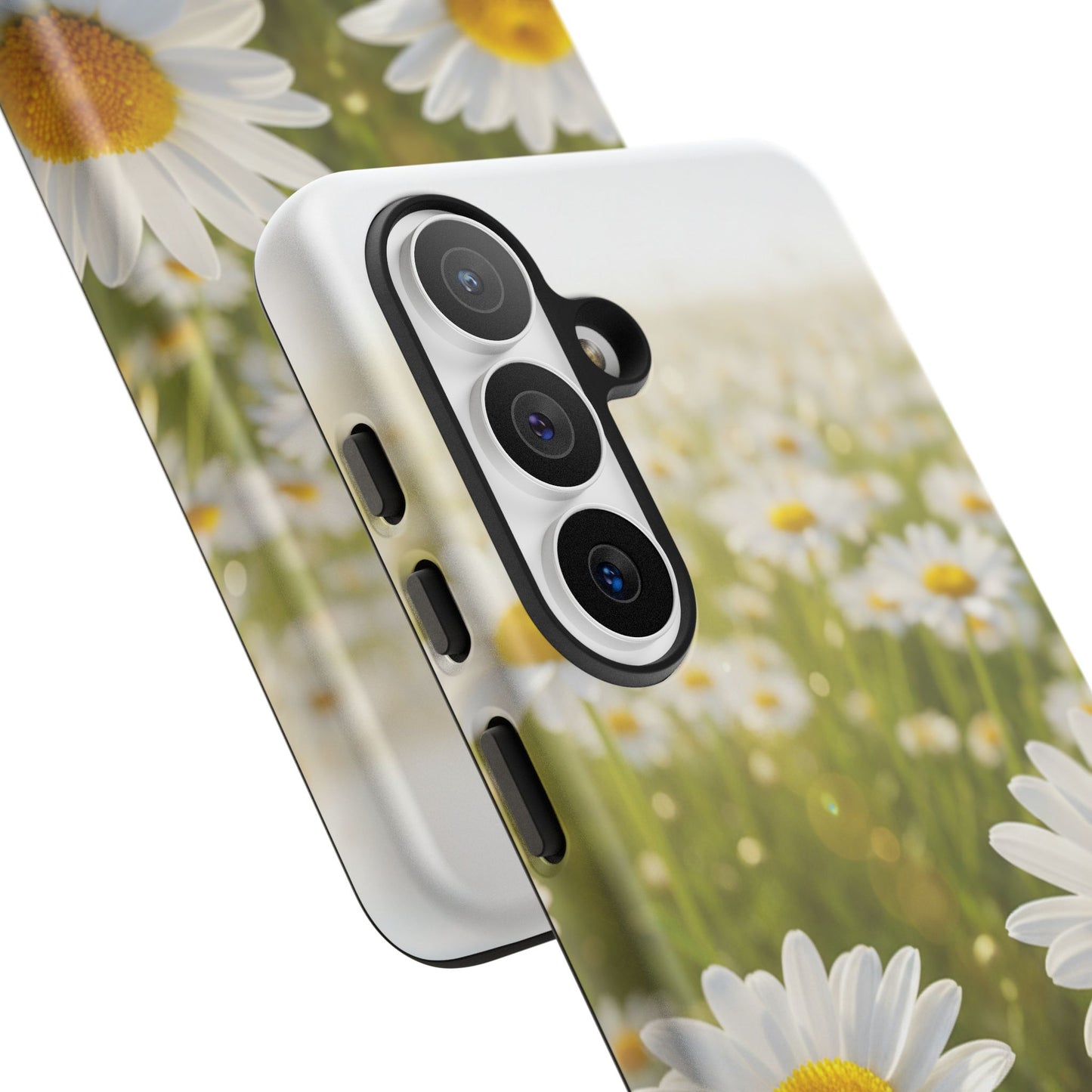 Daisy Phone Case – Floral Spring Field Tough Protective Case (iPhone, Samsung, Pixel)