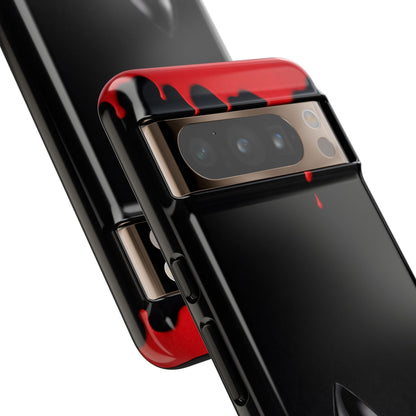 Dark Feminine Red Drip Phone Case – Gothic Glam Tough Cover