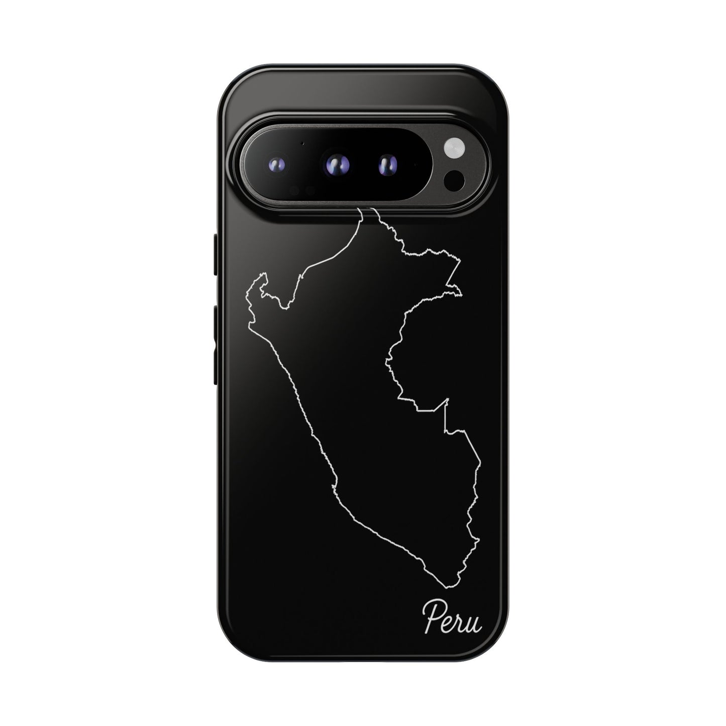 Peru Outline Phone Case – Minimal Country Map Tough Case (iPhone, Samsung, Pixel)