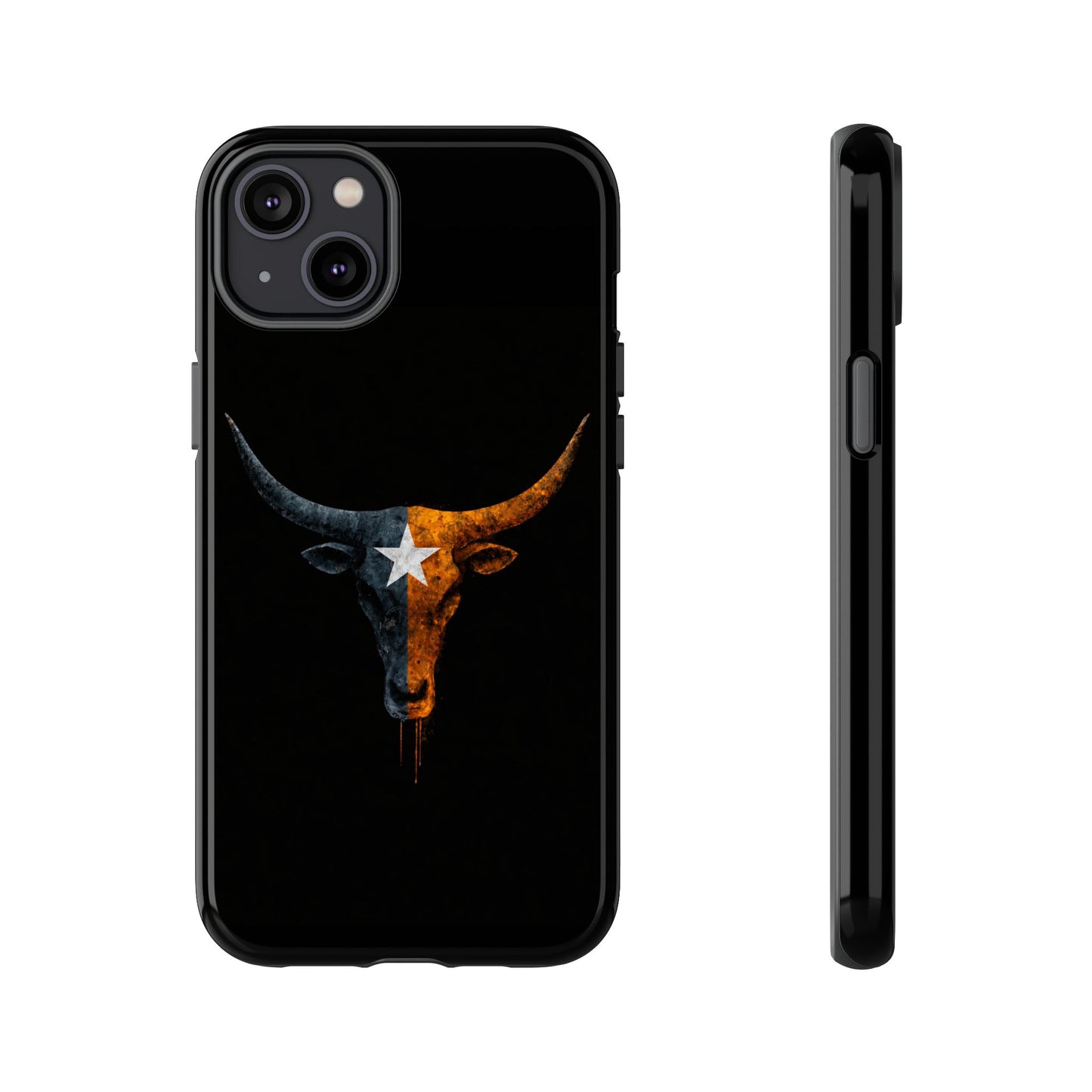 Texas Longhorn Skull Phone Case Western Cowboy Bull iPhone Samsung Cover