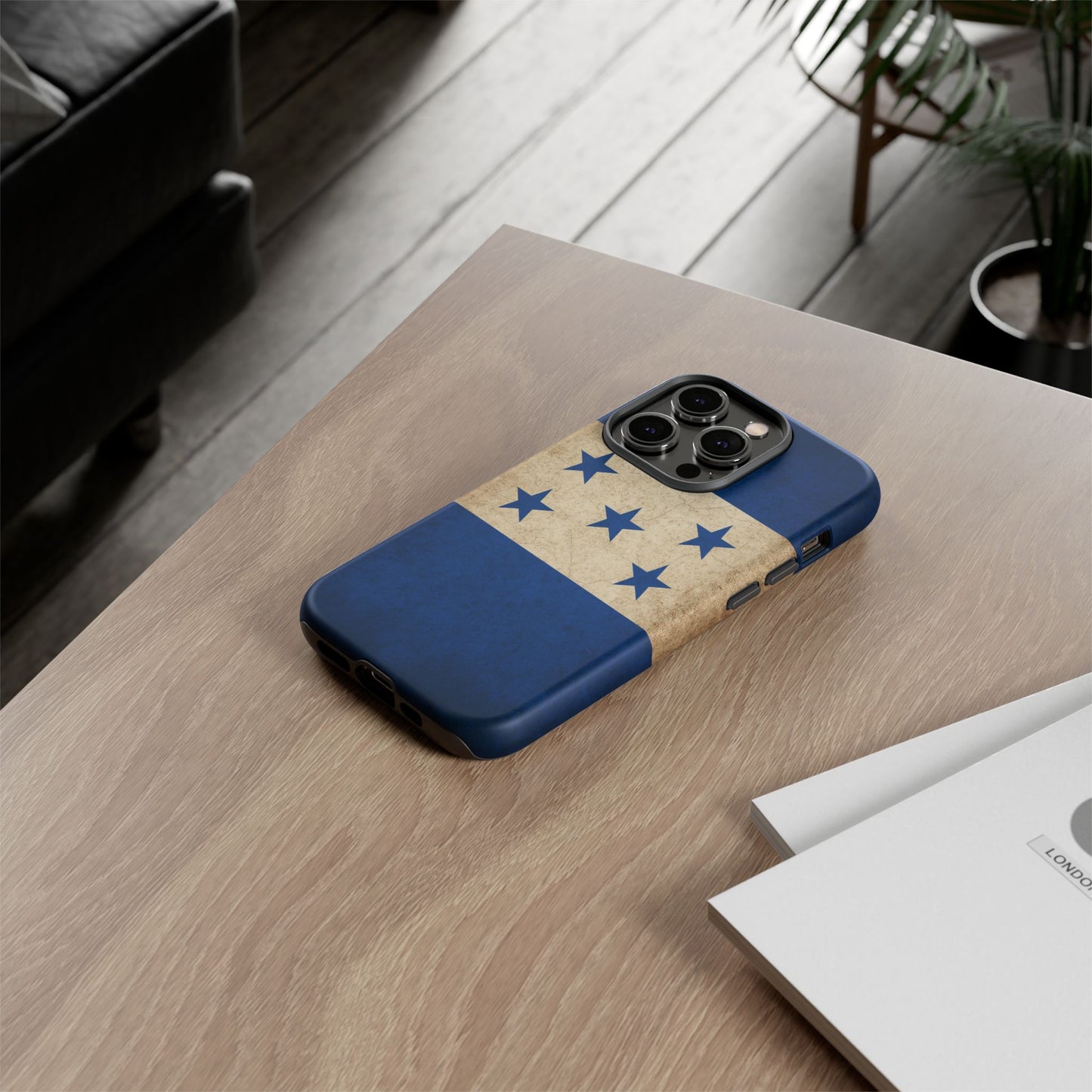 Honduras Flag Phone Case | Vintage Honduran Flag iPhone & Samsung Tough Protective Case