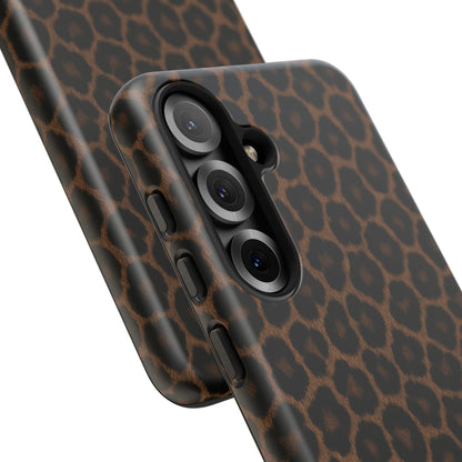 Brown Leopard Print Phone Case | Classic Animal Print Aesthetic Tough Protective Case
