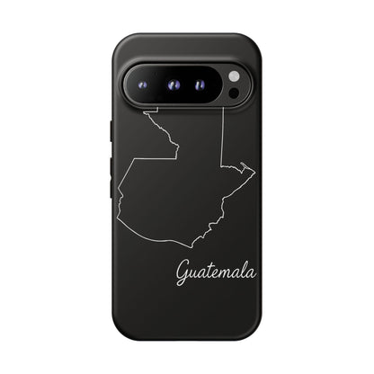 Guatemala Outline Phone Case – Minimal Country Map Tough Case (iPhone, Samsung, Pixel)