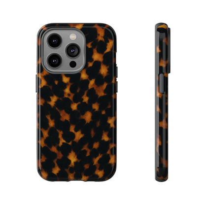 Tortoiseshell Phone Case – Brown Leopard Pattern Luxury Tough Protective Case