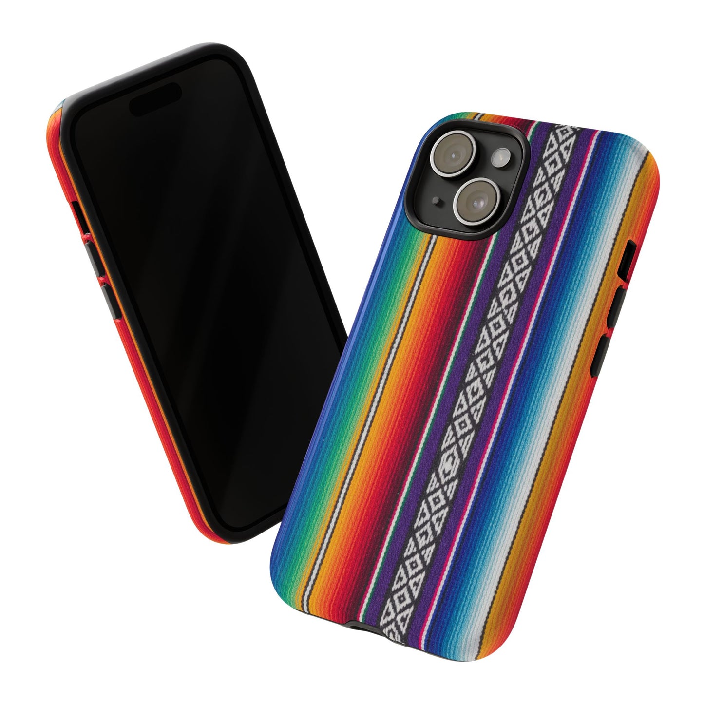 Serape Stripe Phone Case – Colorful Mexican Blanket Pattern Tough Case