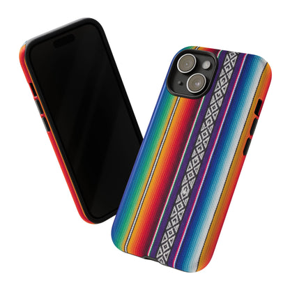 Serape Stripe Phone Case – Colorful Mexican Blanket Pattern Tough Case