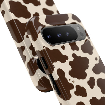Western Cow Print Tough Phone Case for iPhone Samsung Galaxy Pixel