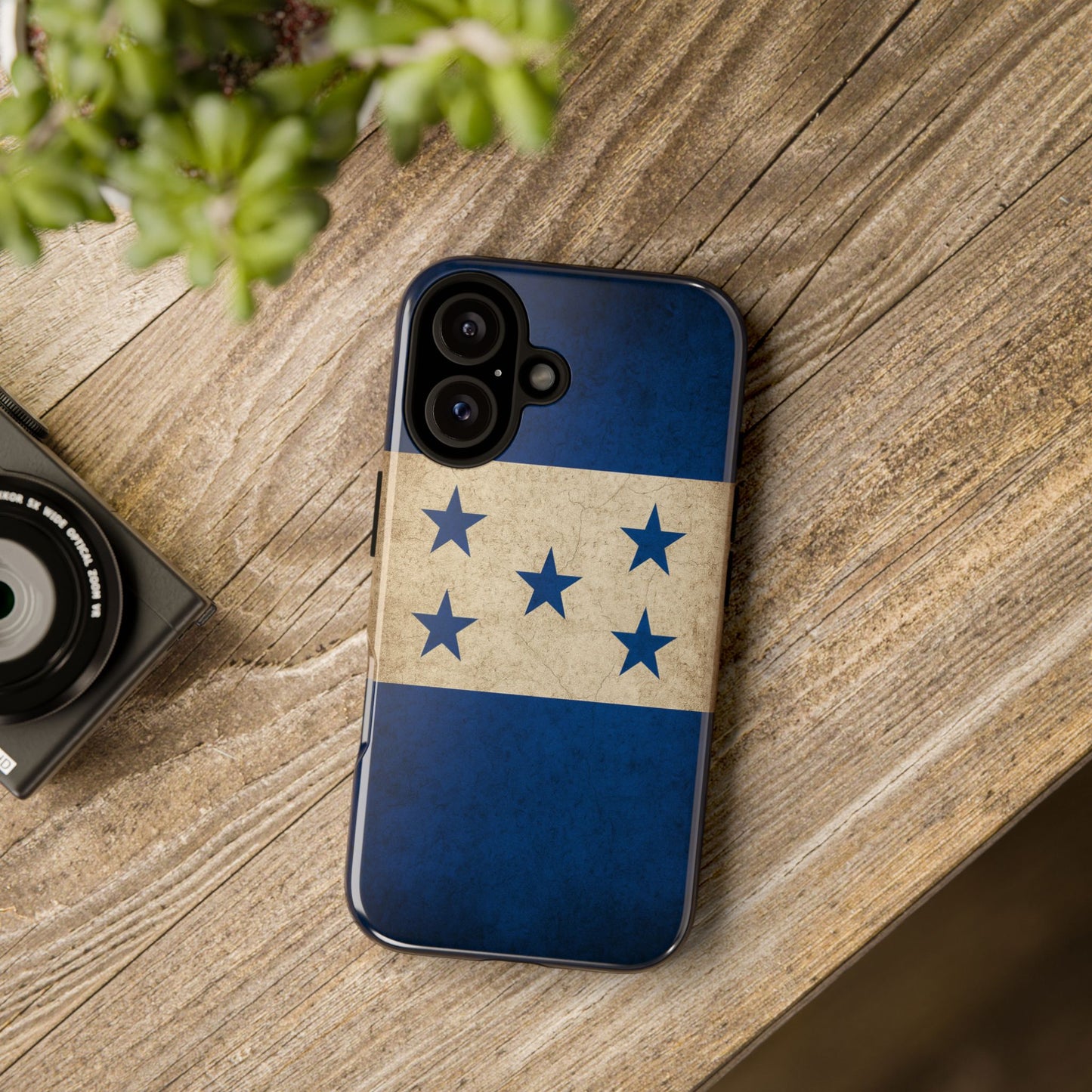 Honduras Flag Phone Case | Vintage Honduran Flag iPhone & Samsung Tough Protective Case