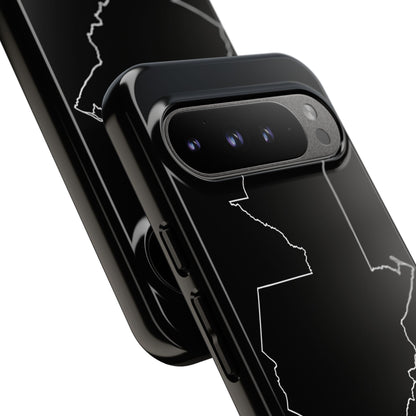 Guatemala Outline Phone Case – Minimal Country Map Tough Case (iPhone, Samsung, Pixel)