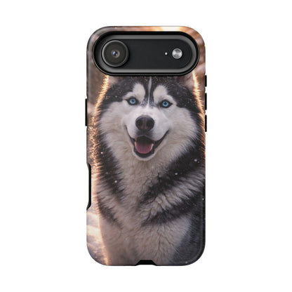 Siberian Husky Tough Phone Case | Blue Eyes Dog Cover Protective iPhone Case