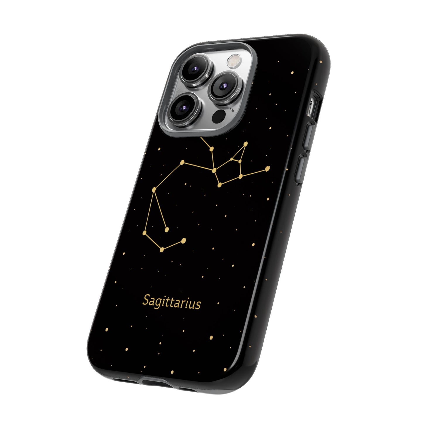 Sagittarius Zodiac Constellation Phone Case – Luxe Gold Celestial Cover