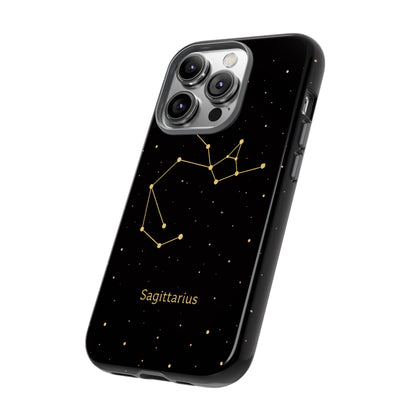 Sagittarius Zodiac Constellation Phone Case – Luxe Gold Celestial Cover