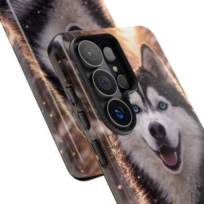 Siberian Husky Tough Phone Case | Blue Eyes Dog Cover Protective iPhone Case