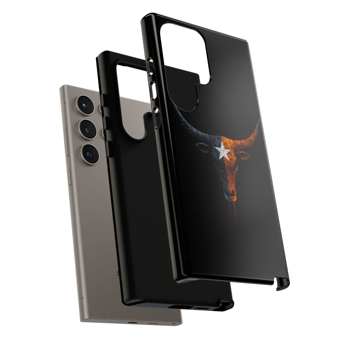 Texas Longhorn Skull Phone Case Western Cowboy Bull iPhone Samsung Cover