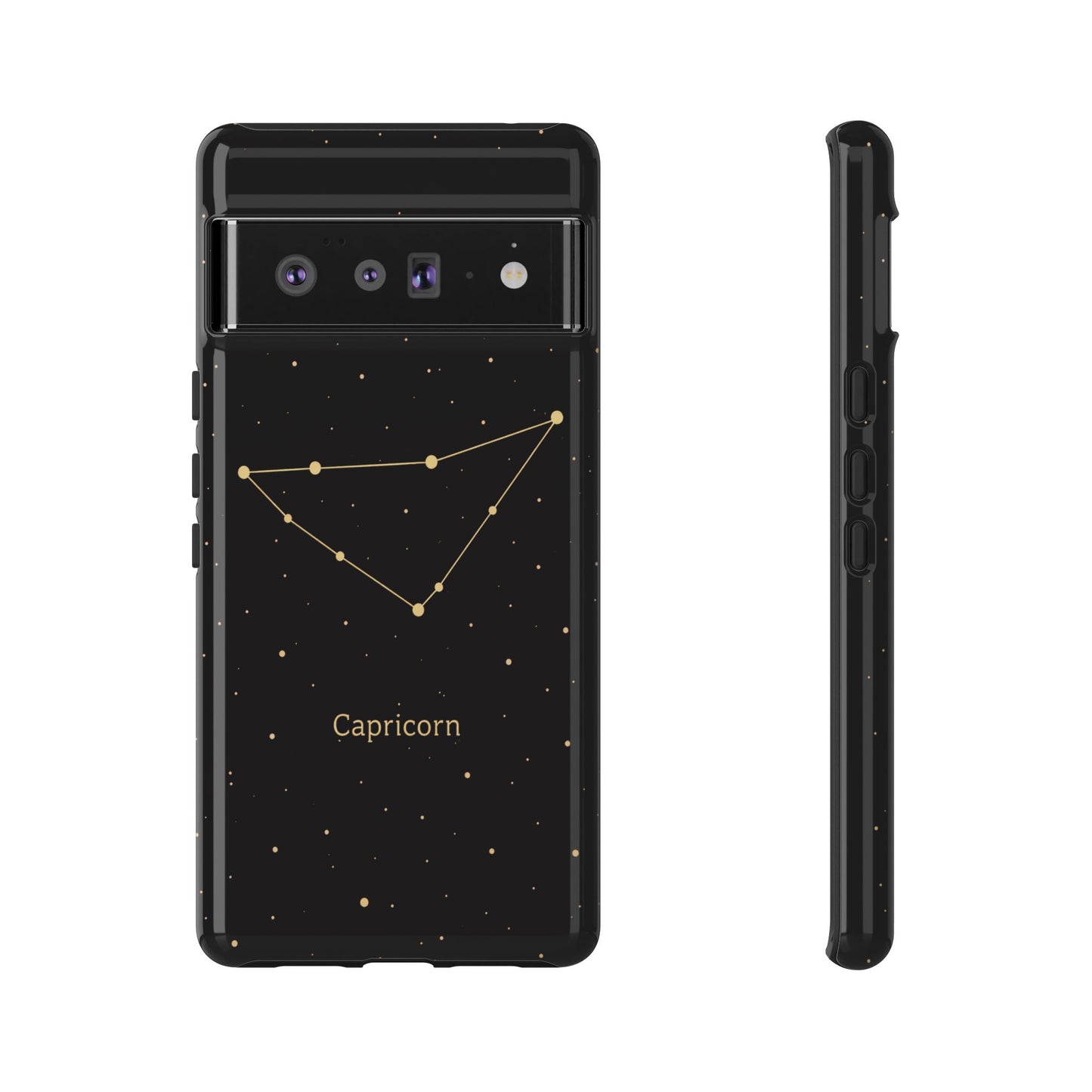 Capricorn Zodiac Constellation Phone Case – Luxe Gold Celestial Cover
