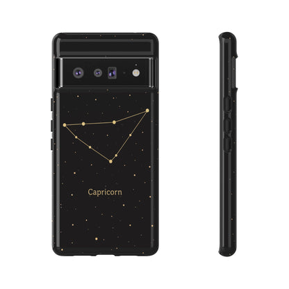 Capricorn Zodiac Constellation Phone Case – Luxe Gold Celestial Cover