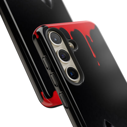 Dark Feminine Red Drip Phone Case – Gothic Glam Tough Cover