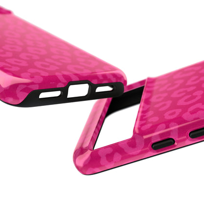 Hot Pink Leopard Print Phone Case – Bold Coquette Leopard Tough Case