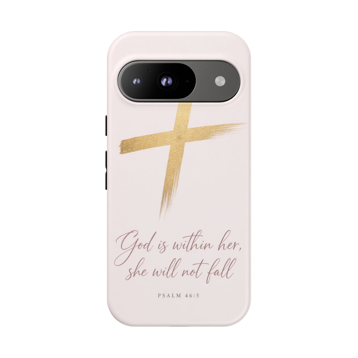 Psalm 46:5 God Is Within Her Christian Cross Phone Case Faith Gift