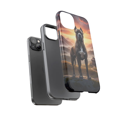 Cane Corso Phone Case – Guard Dog Sunset Tough Case (iPhone, Samsung, Pixel) | Dog Lover Gift
