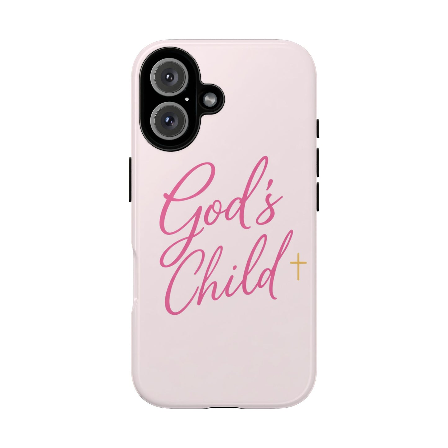 Gods Child Phone Case Christian Pink Aesthetic Tough iPhone Case