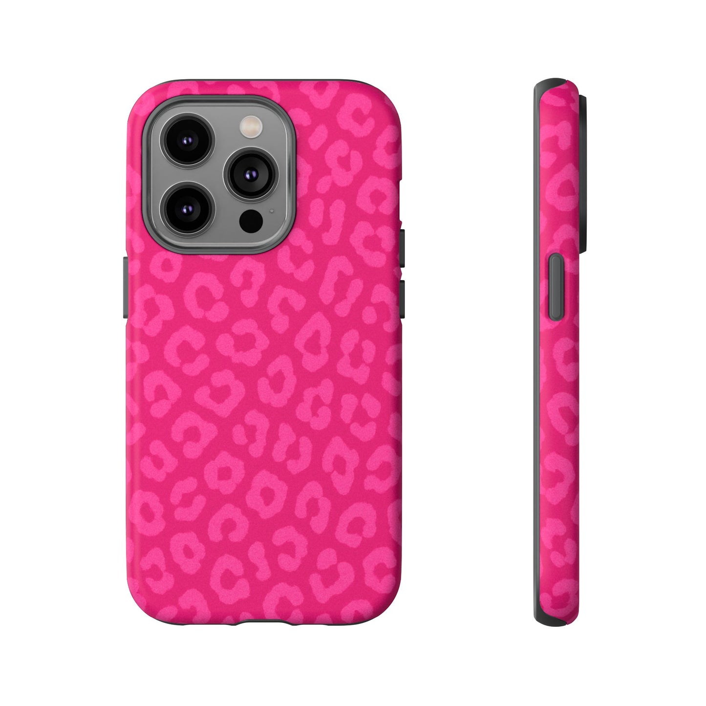Hot Pink Leopard Print Phone Case – Bold Coquette Leopard Tough Case