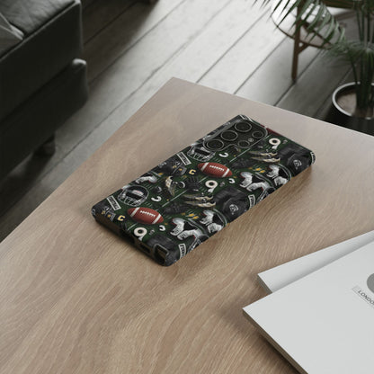 Football Pattern Phone Case – Sports Fan Tough Protective Game Day Case