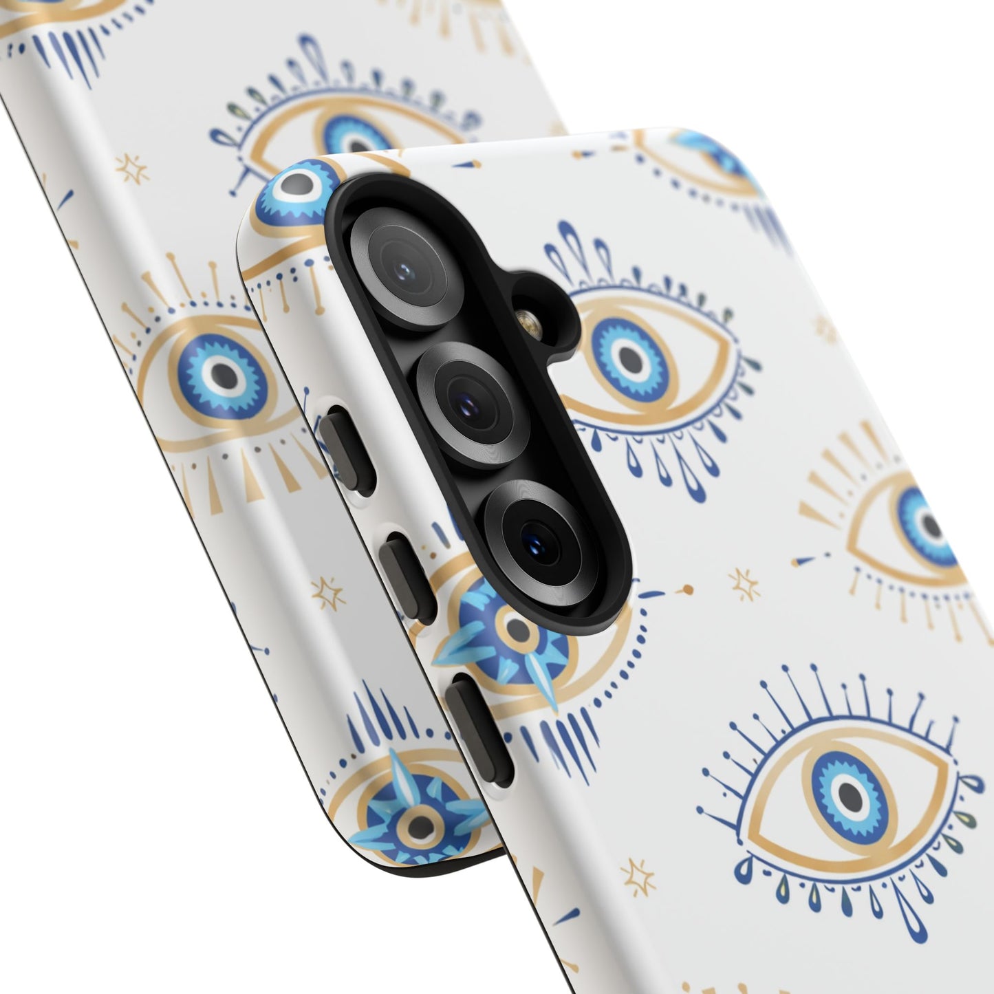 Blue Evil Eye Phone Case – Protective Slim Shockproof Cover for Iphone, Samsung Galaxy and Pixel