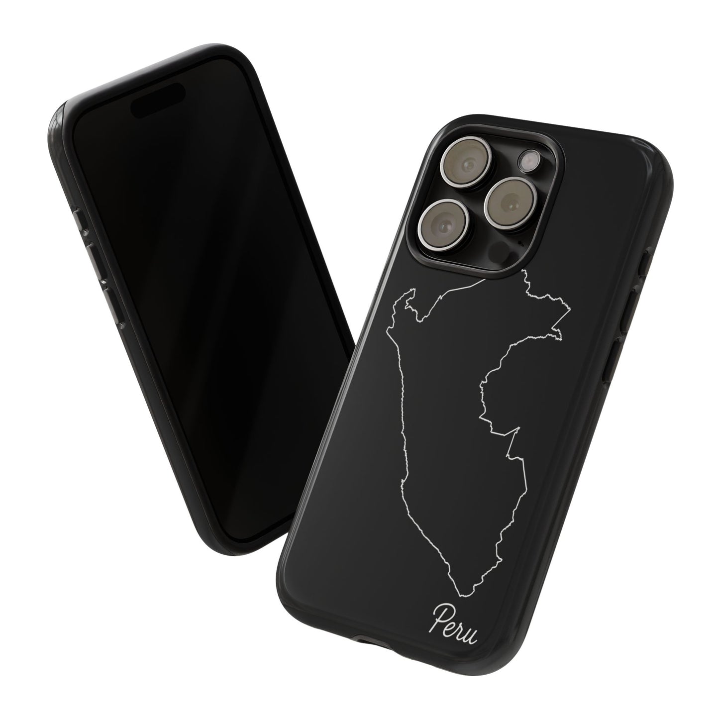 Peru Outline Phone Case – Minimal Country Map Tough Case (iPhone, Samsung, Pixel)