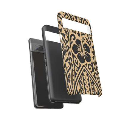 Polynesian Tribal Hawaiin Hibiscus Phone Case for iPhone Samsung Galaxy