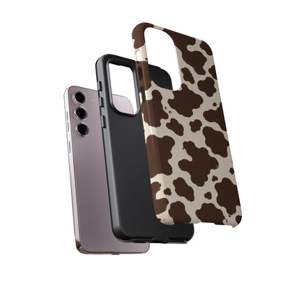 Western Cow Print Tough Phone Case for iPhone Samsung Galaxy Pixel