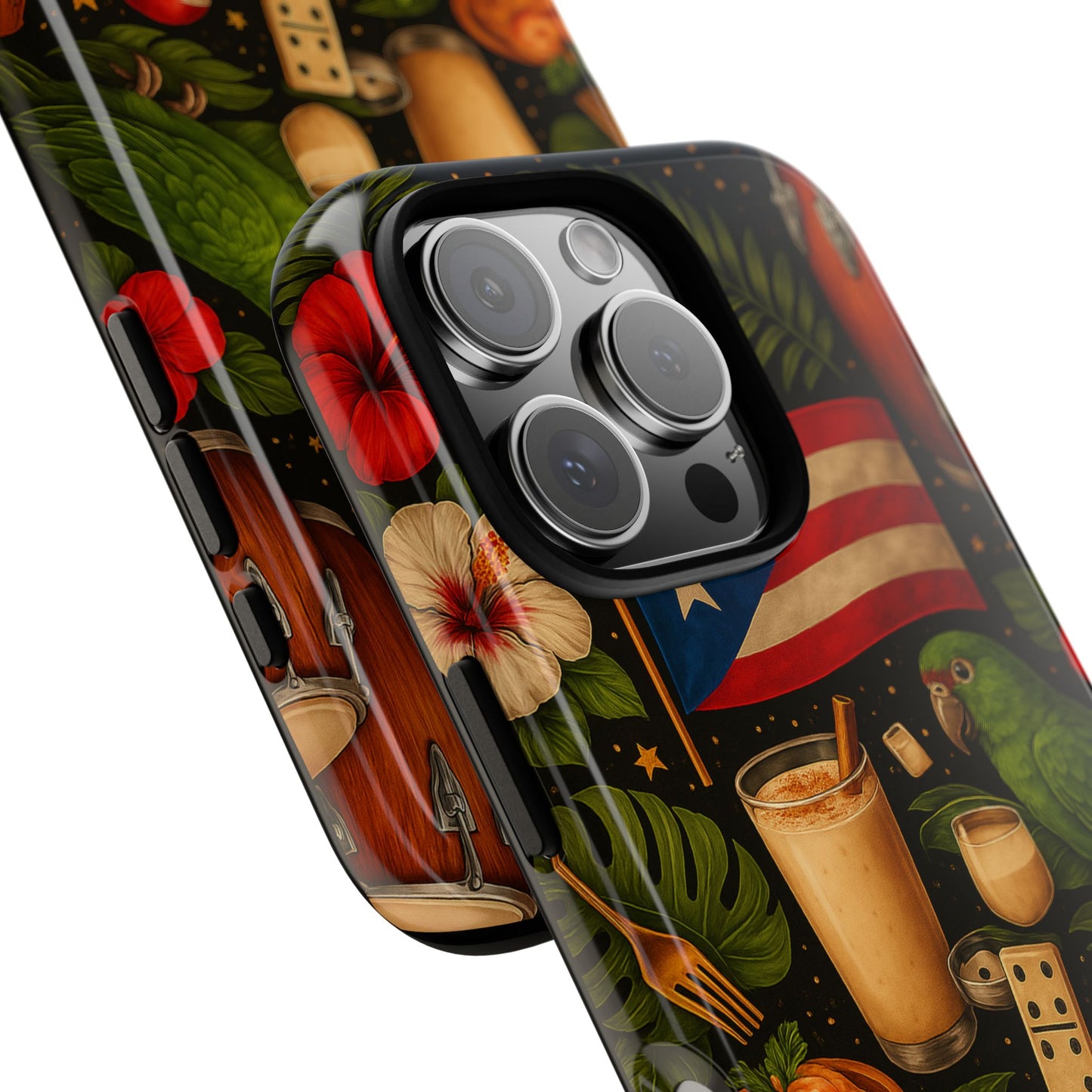 Puerto Rican Culture Phone Case | Boricua Icons Caribbean Aesthetic Tough Protective Case
