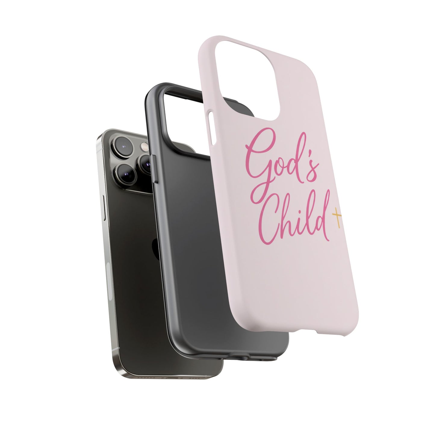 Gods Child Phone Case Christian Pink Aesthetic Tough iPhone Case