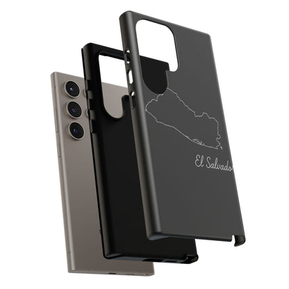 El Salvador Outline Phone Case – Minimal Country Map Tough Case (iPhone, Samsung, Pixel)