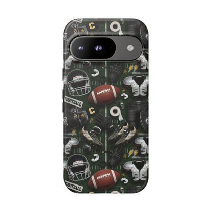 Football Pattern Phone Case – Sports Fan Tough Protective Game Day Case