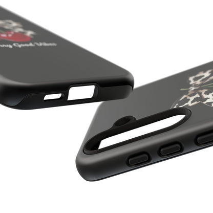 Cherry Cow Print Phone Case | Coquette Bow Aesthetic iPhone & Samsung Tough Case