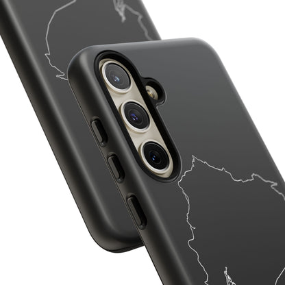 Ecuador Outline Phone Case – Minimal Country Map Tough Case (iPhone, Samsung, Pixel)
