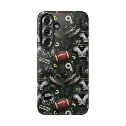 Football Pattern Phone Case – Sports Fan Tough Protective Game Day Case